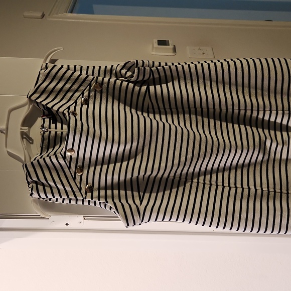 Tommy Hilfiger Dress, Size 14, White & Black stripped. Perfect for a boat party! - Picture 1 of 2